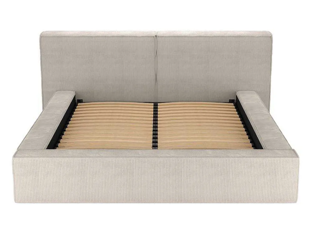 Kofferbed 160 X 200 Cm - Corduroy - Beige - Timano - Van-PASCAL MORABITO New