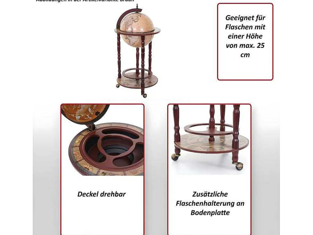 Kogelstang Mcw-D83 Rolstang, Natuurlijk Bruin-Vente-unique Discount