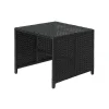 Krukje Van Poly-Rattan Mcw-K35, Zwart, Kussen Lichtgrijs-Vente-unique Discount
