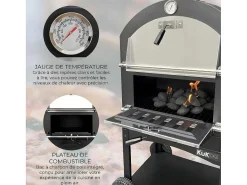 Kukoo Pizza Oven - Buiten + Pizzaschep-Monstershop Hot