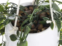 Kunsthangplant Met Pot Van Keramiek - H70 X L20 Cm - Groen - Bahiana-OZAIA Hot