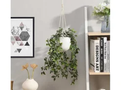 Kunsthangplant Met Pot Van Keramiek - H70 X L20 Cm - Groen - Bahiana-OZAIA Hot