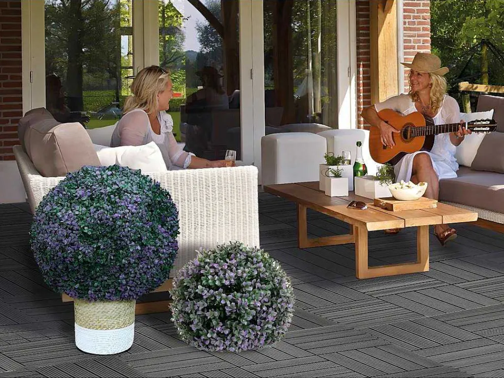 Kunstmatige Struik Mcw-L77, Paars-Vente-unique Outlet