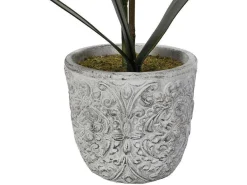 Kunstorchidee Met Pot Van Cement - H60 - Wit - Flora-OZAIA Online