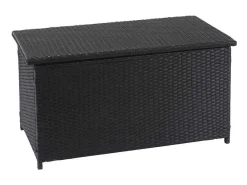 Kussenbox Van Polyrattan Mcw-D88 Iii, Basic Zwart, 63X135X52Cm 320L-Vente-unique Discount
