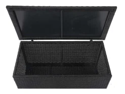 Kussenbox Van Polyrattan Mcw-D88 Iii, Basic Zwart, 63X135X52Cm 320L-Vente-unique Discount