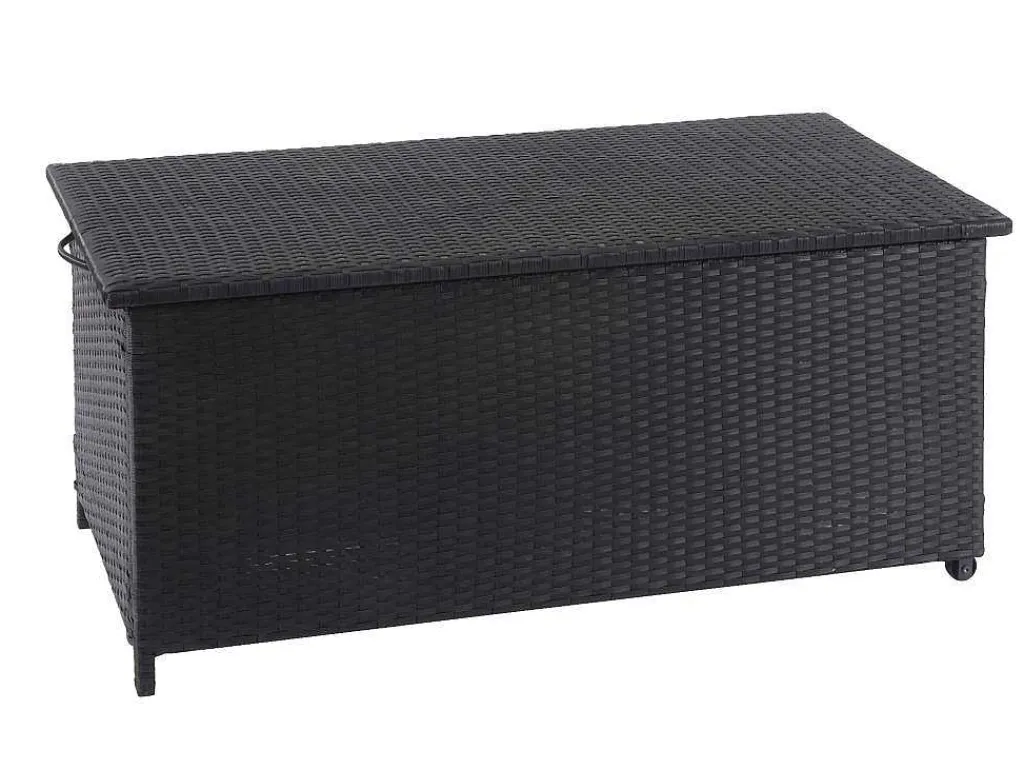 Kussenbox Van Polyrattan Mcw-D88 Iii, Premium Zwart, 51X115X59Cm 250L-Vente-unique Outlet