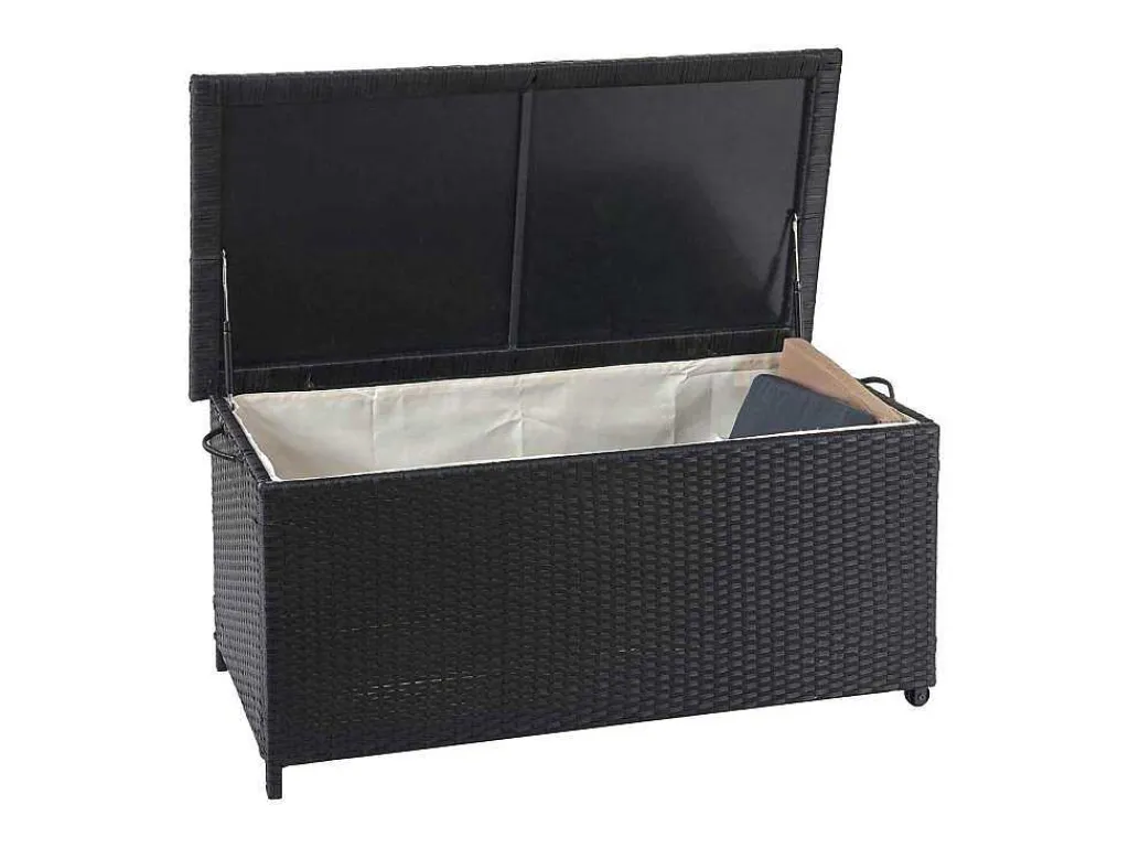 Kussenbox Van Polyrattan Mcw-D88 Iii, Premium Zwart, 51X100X50Cm 170L-Vente-unique New