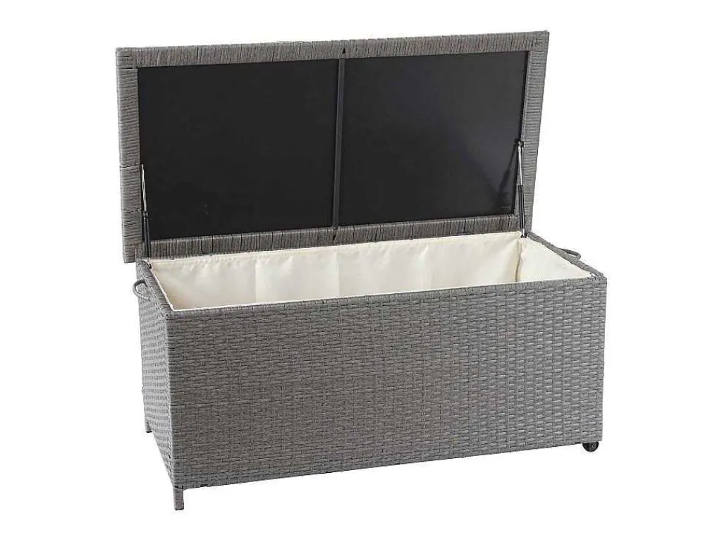 Kussenbox Van Polyrattan Mcw-D88 Iii, Premium Grijs, 51X100X50Cm 170L-Vente-unique Sale