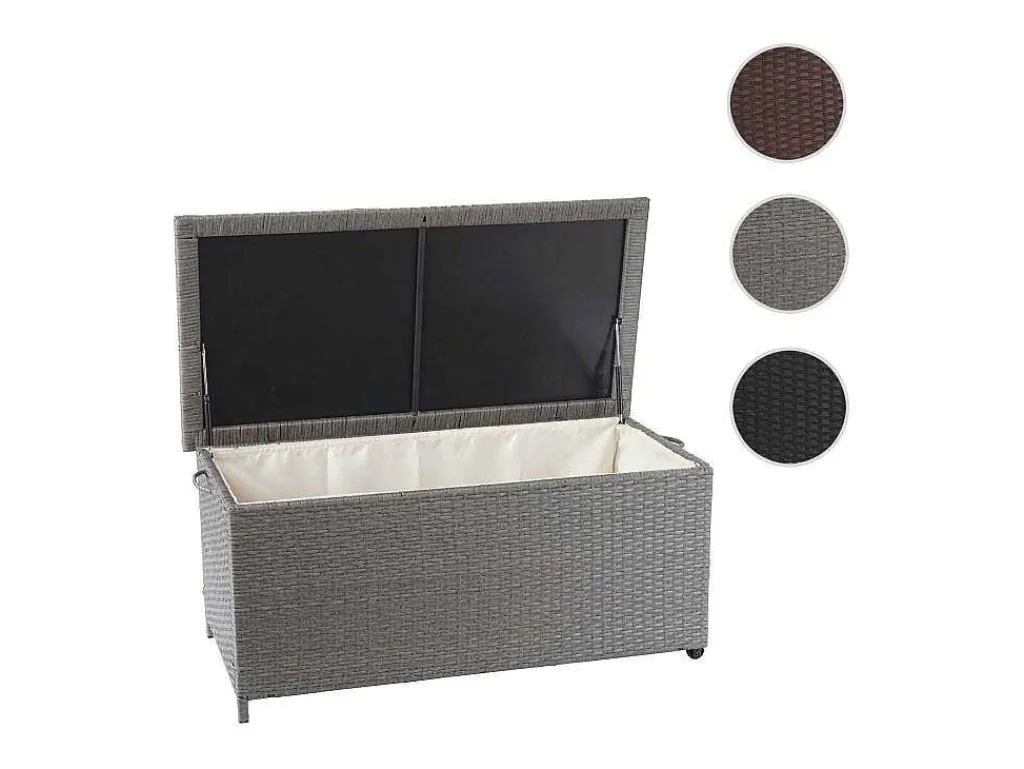 Kussenbox Van Polyrattan Mcw-D88 Iii, Premium Grijs, 51X100X50Cm 170L-Vente-unique Sale