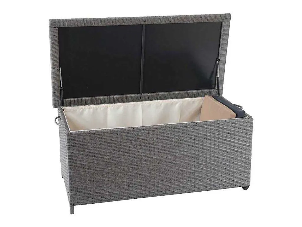 Kussenbox Van Polyrattan Mcw-D88 Iii, Premium Grijs, 51X100X50Cm 170L-Vente-unique Sale