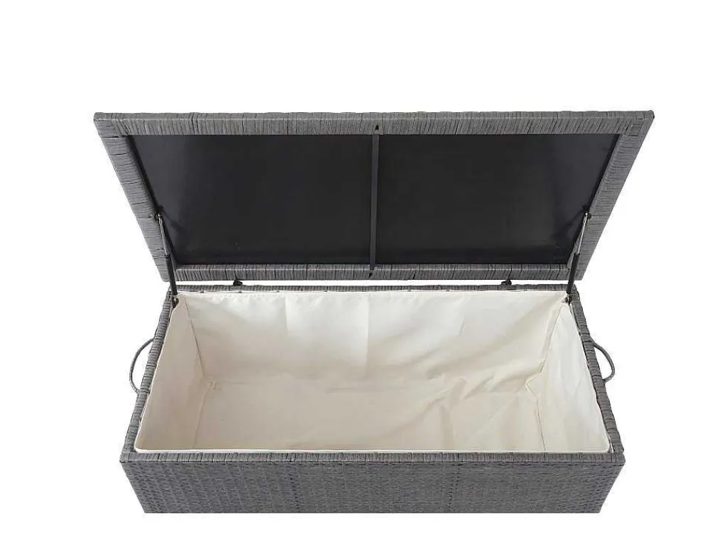 Kussenbox Van Polyrattan Mcw-D88 Iii, Premium Grijs, 80X160X94Cm 950L-Vente-unique Sale