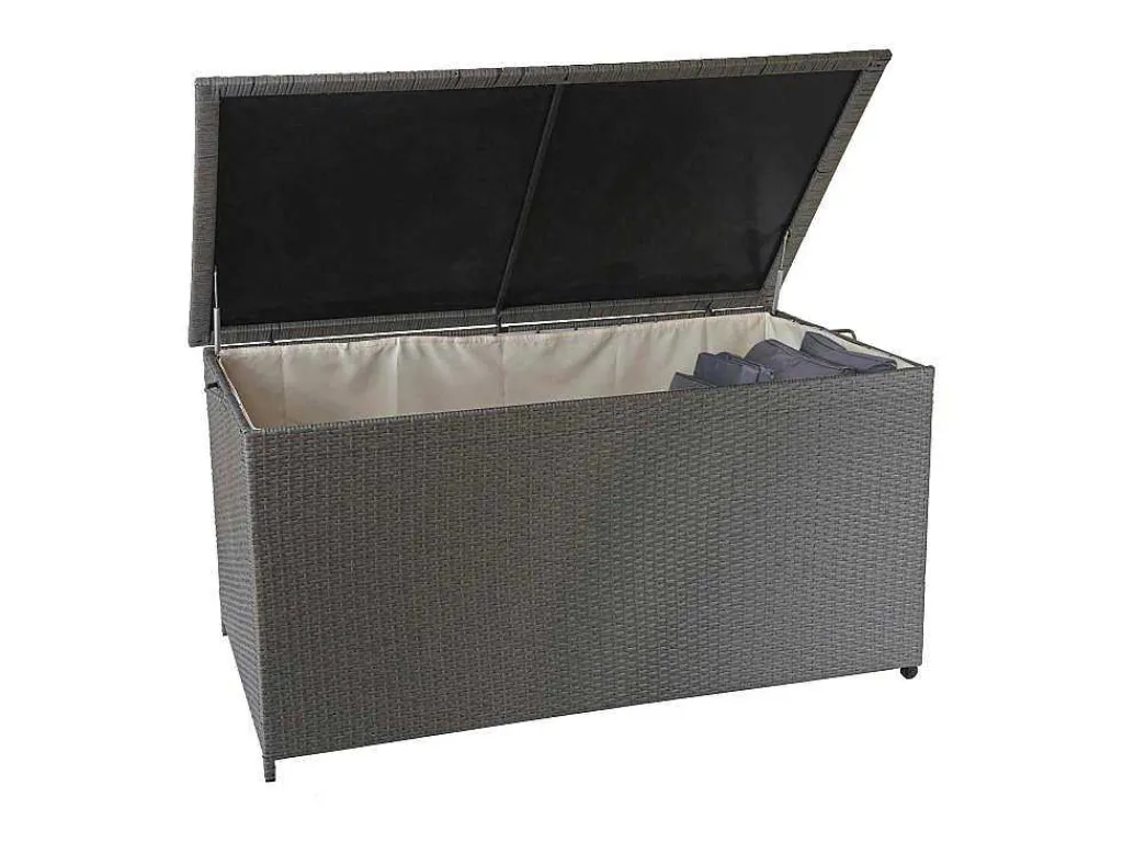 Kussenbox Van Polyrattan Mcw-D88 Iii, Premium Grijs, 80X160X94Cm 950L-Vente-unique Sale