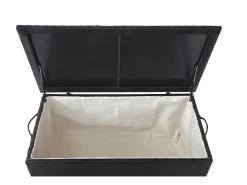Kussenbox Van Polyrattan Mcw-D88 Iii, Premium Zwart, 63X135X52Cm 320L-Vente-unique New