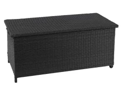 Kussenbox Van Polyrattan Mcw-D88 Iii, Premium Zwart, 63X135X52Cm 320L-Vente-unique New