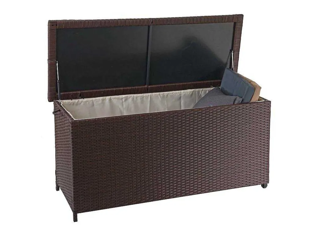 Kussenbox Van Polyrattan Mcw-D88 Iii, Premium Bruin, 63X135X52Cm 320L-Vente-unique Clearance