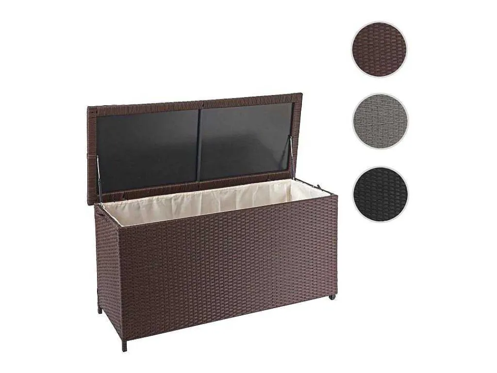Kussenbox Van Polyrattan Mcw-D88 Iii, Premium Bruin, 63X135X52Cm 320L-Vente-unique Clearance