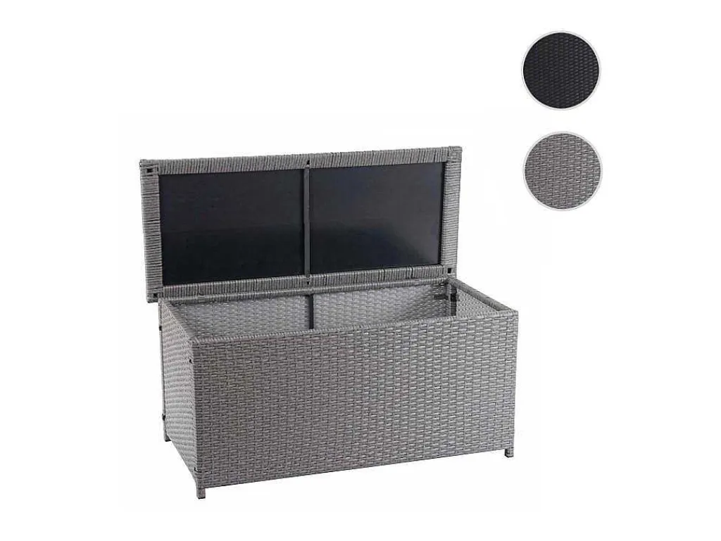 Kussenbox Van Polyrattan Mcw-D88 Iii, Basic Grijs, 63X135X52Cm 320L-Vente-unique Sale