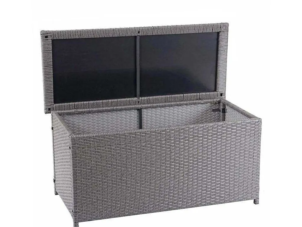 Kussenbox Van Polyrattan Mcw-D88 Iii, Basic Grijs, 63X135X52Cm 320L-Vente-unique Sale