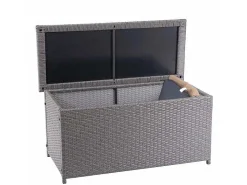 Kussenbox Van Polyrattan Mcw-D88 Iii, Basic Grijs, 63X135X52Cm 320L-Vente-unique Sale