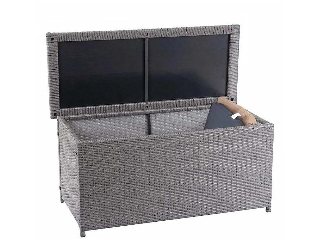 Kussenbox Van Polyrattan Mcw-D88 Iii, Basic Grijs, 63X135X52Cm 320L-Vente-unique Sale