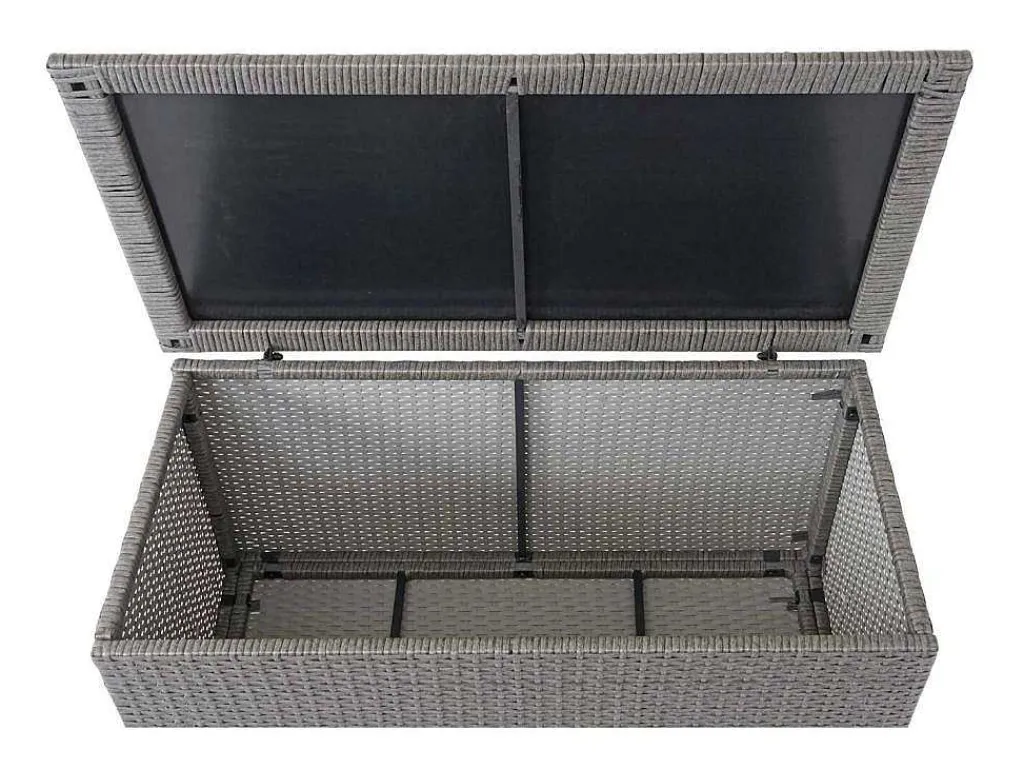 Kussenbox Van Polyrattan Mcw-D88 Iii, Basic Grijs, 63X135X52Cm 320L-Vente-unique Sale