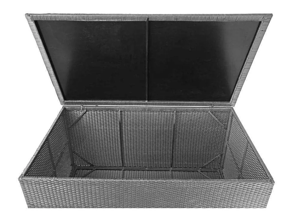 Kussenbox Van Polyrattan Mcw-D88 Iii, Basic Grijs, 80X160X94Cm 950L-Vente-unique Hot