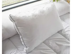 Kussengevoelig Hoofdkussen In Perkaal Katoen - 91 Draden/Cm - 50 X 70 Cm - 700 Gr - Wit - Auxence-Palacio Sale