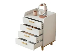 Ladekast - 4 Laden - In Grenen En Mdf - Wit-ModernLuxe Clearance