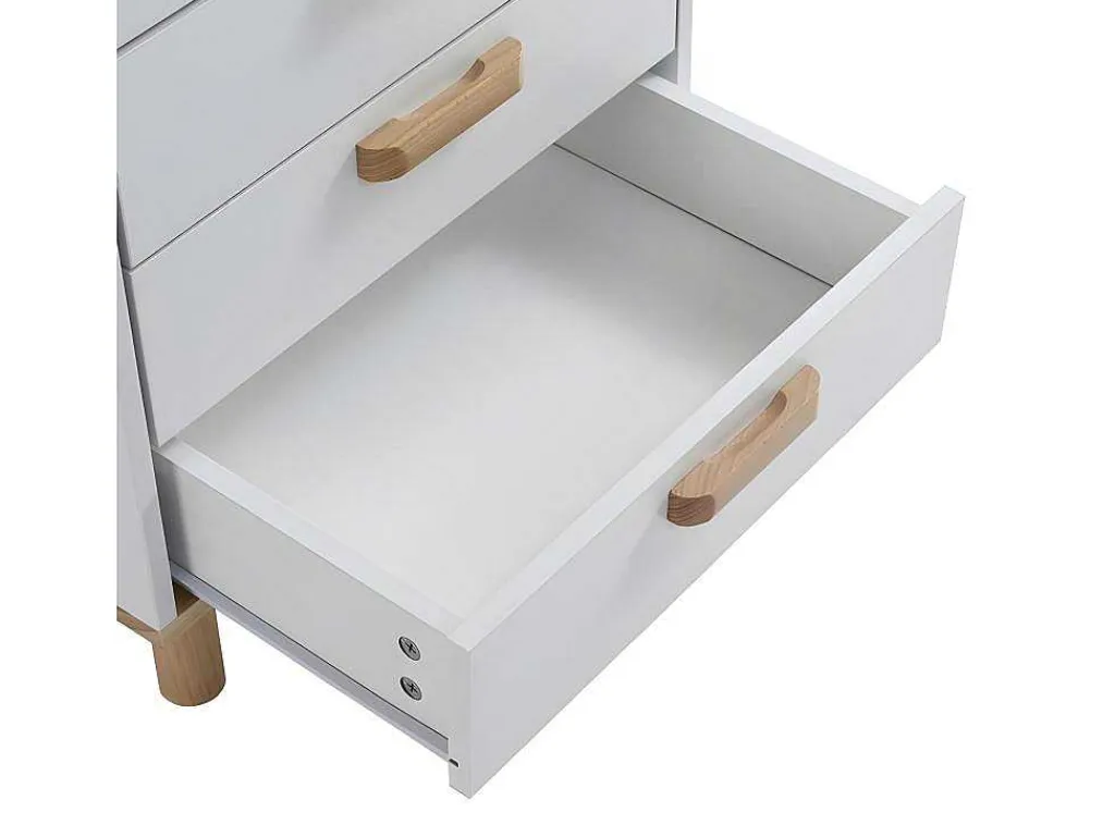 Ladekast - 4 Laden - In Grenen En Mdf - Wit-ModernLuxe Clearance