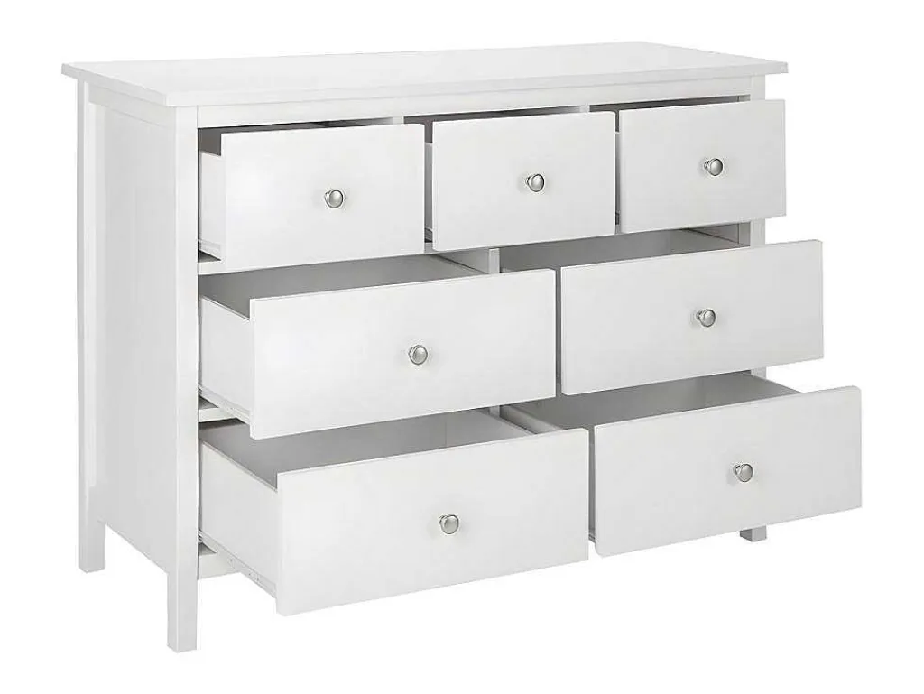 Ladekast Albane - 7 Laden - Wit Grenen-Vente-unique Discount