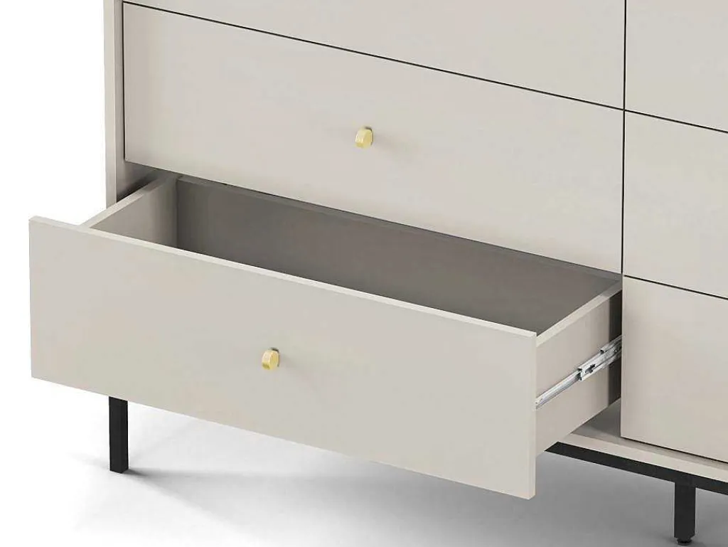 Ladekast Met 6 Laden - Beige - Bogdan-Vente-unique Sale