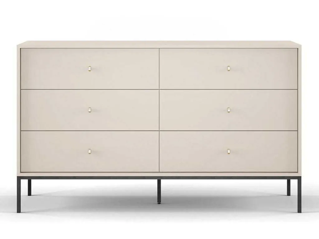 Ladekast Met 6 Laden - Beige - Bogdan-Vente-unique Sale