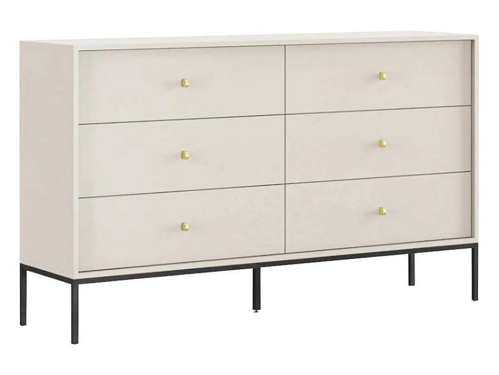 Ladekast Met 6 Laden - Beige - Bogdan-Vente-unique Sale