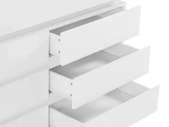 Ladekast Met 6 Lades - Met Ledverlichting - Mdf - Wit Gelakt - Flarancia-Vente-unique Hot