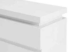 Ladekast Met 6 Lades - Met Ledverlichting - Mdf - Wit Gelakt - Flarancia-Vente-unique Hot