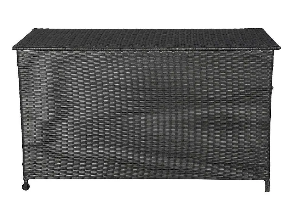 Lamar Tuintoebehor Kussen Opbergbox Met Wielen Zwart.-Vente-unique Hot
