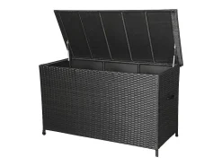 Lamar Tuintoebehor Kussen Opbergbox Met Wielen Zwart.-Vente-unique Hot