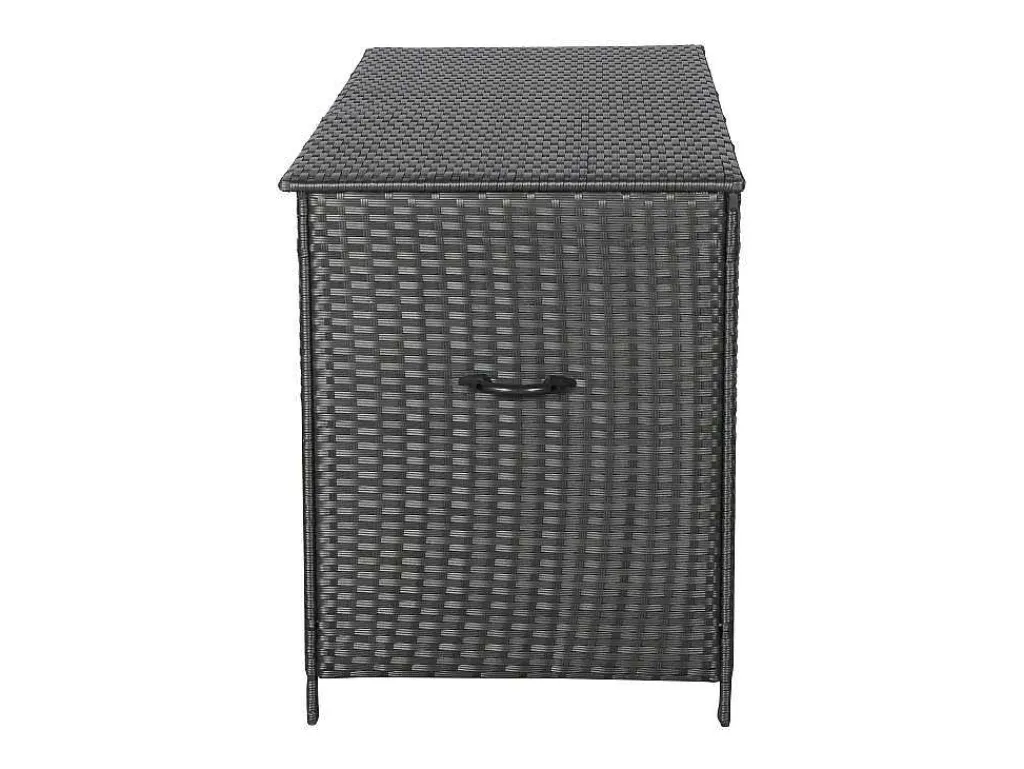Lamar Tuintoebehor Kussen Opbergbox Met Wielen Zwart.-Vente-unique Hot