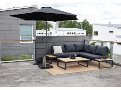 Leeds Parasol Zwartgrijs.-Vente-unique Sale
