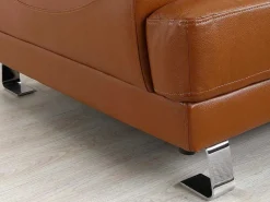 Leren Hoekbank Excelsior Ii - Karamel Bruin - Hoek Links-LINEA SOFA Clearance
