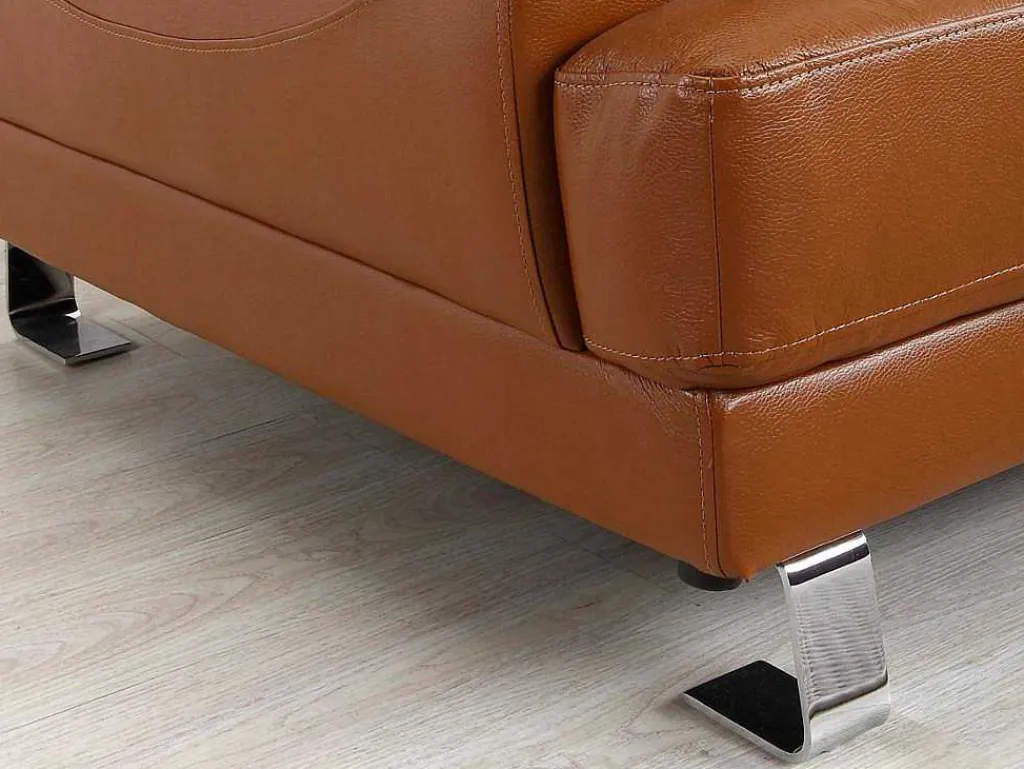 Leren Hoekbank Excelsior Ii - Karamel Bruin - Hoek Links-LINEA SOFA Clearance