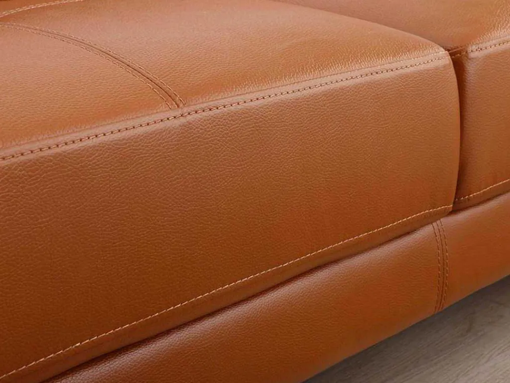 Leren Hoekbank Excelsior Ii - Karamel Bruin - Hoek Links-LINEA SOFA Clearance