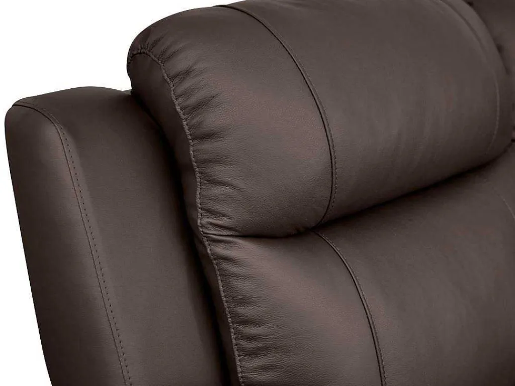 Leren Relaxhoekbank Evasion - Bruin-Vente-unique