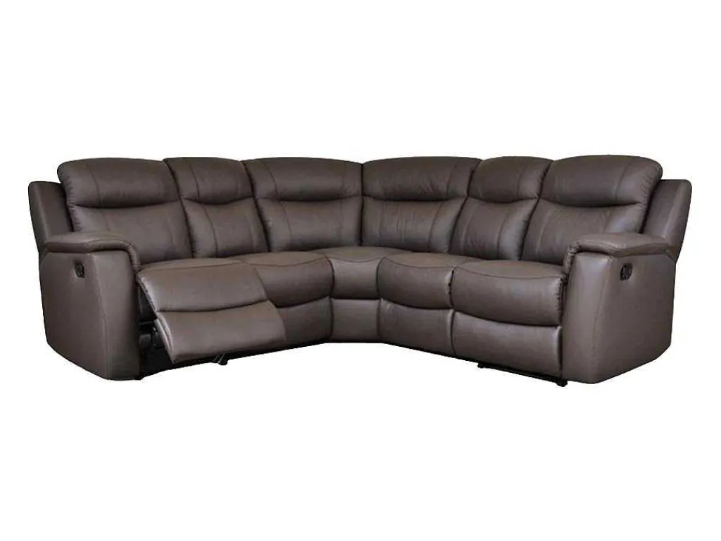 Leren Relaxhoekbank Evasion - Bruin-Vente-unique
