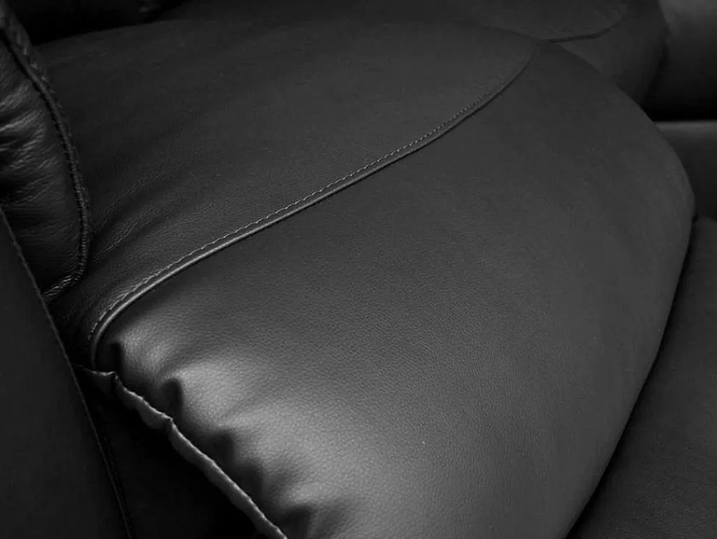Leren Relaxhoekbank Evasion - Zwart-Vente-unique Hot