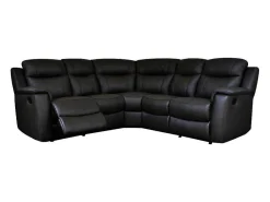 Leren Relaxhoekbank Evasion - Zwart-Vente-unique Hot