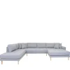 Lido Ubank Rechts Gedraaid Incl. 4 Sierkussens, Lichtgrijs.-House Nordic Sale