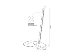 Linus Vloerlamp, Eiken Geolied, 20X30X150 Cm,-EPIKASA Online