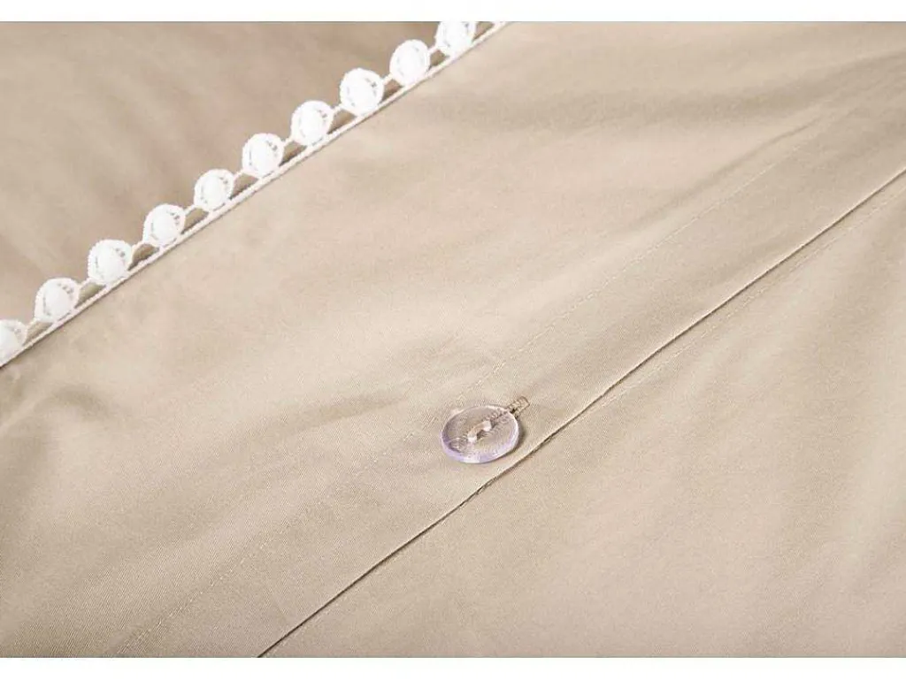Livia Bedset 1 Set 200X150Cm Beige, Wit.-Vente-unique Best